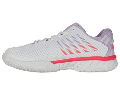 96613 - 182 - M | HYPERCOURT EXPRESS 2 | WHITE/ORCHID PETAL/NEON BLAZE - K - Swiss US - FOOTWEAR