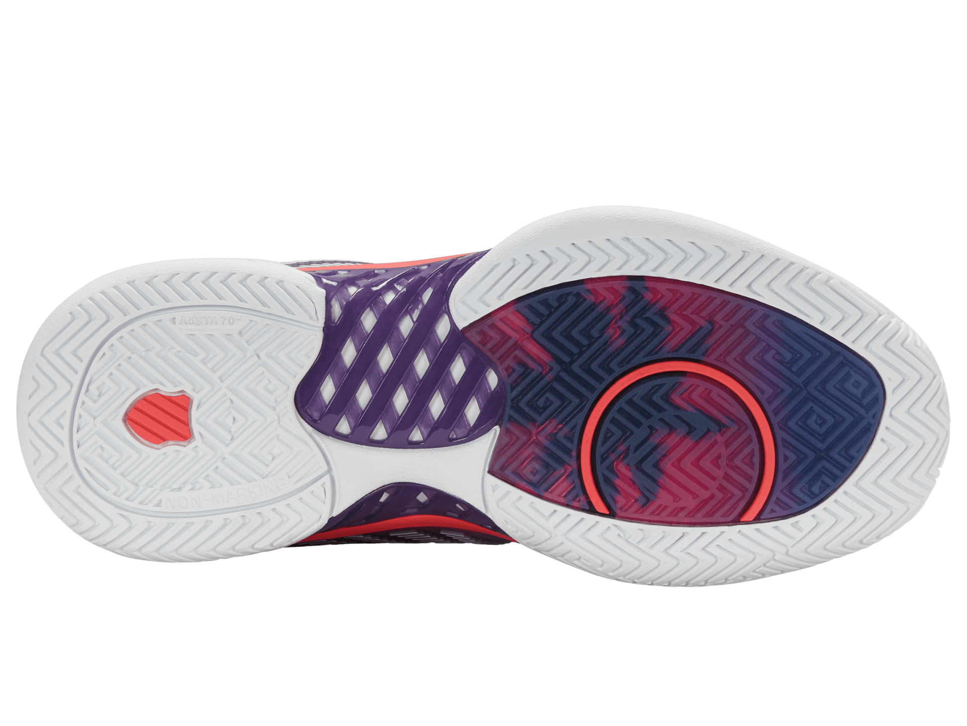 96613 - 593 - M | HYPERCOURT EXPRESS 2 | PURPLE PLUMERIA/WHITE/HOT CORAL - K - Swiss US - FOOTWEAR
