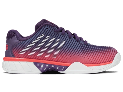 96613 - 593 - M | HYPERCOURT EXPRESS 2 | PURPLE PLUMERIA/WHITE/HOT CORAL - K - Swiss US - FOOTWEAR