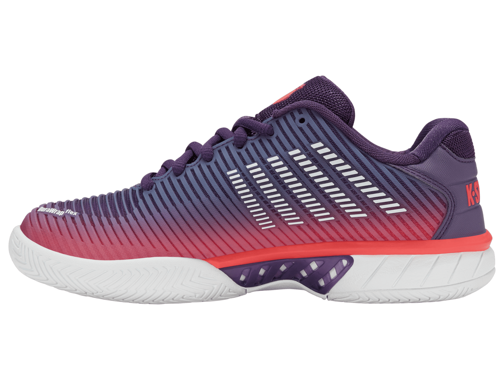 96613 - 593 - M | HYPERCOURT EXPRESS 2 | PURPLE PLUMERIA/WHITE/HOT CORAL - K - Swiss US - FOOTWEAR
