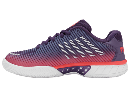 96613 - 593 - M | HYPERCOURT EXPRESS 2 | PURPLE PLUMERIA/WHITE/HOT CORAL - K - Swiss US - FOOTWEAR