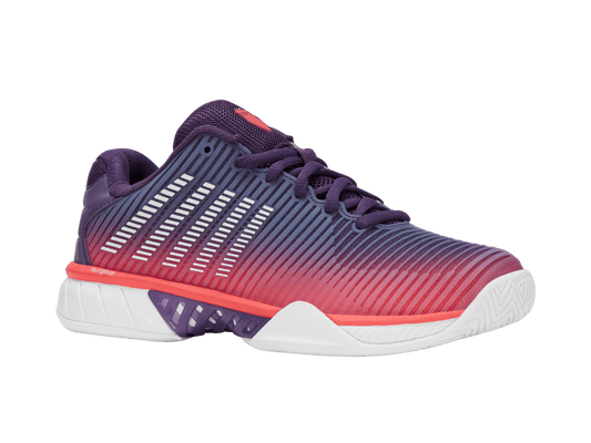 96613 - 593 - M | HYPERCOURT EXPRESS 2 | PURPLE PLUMERIA/WHITE/HOT CORAL - K - Swiss US - FOOTWEAR