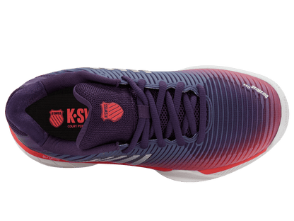 96613 - 593 - M | HYPERCOURT EXPRESS 2 | PURPLE PLUMERIA/WHITE/HOT CORAL - K - Swiss US - FOOTWEAR