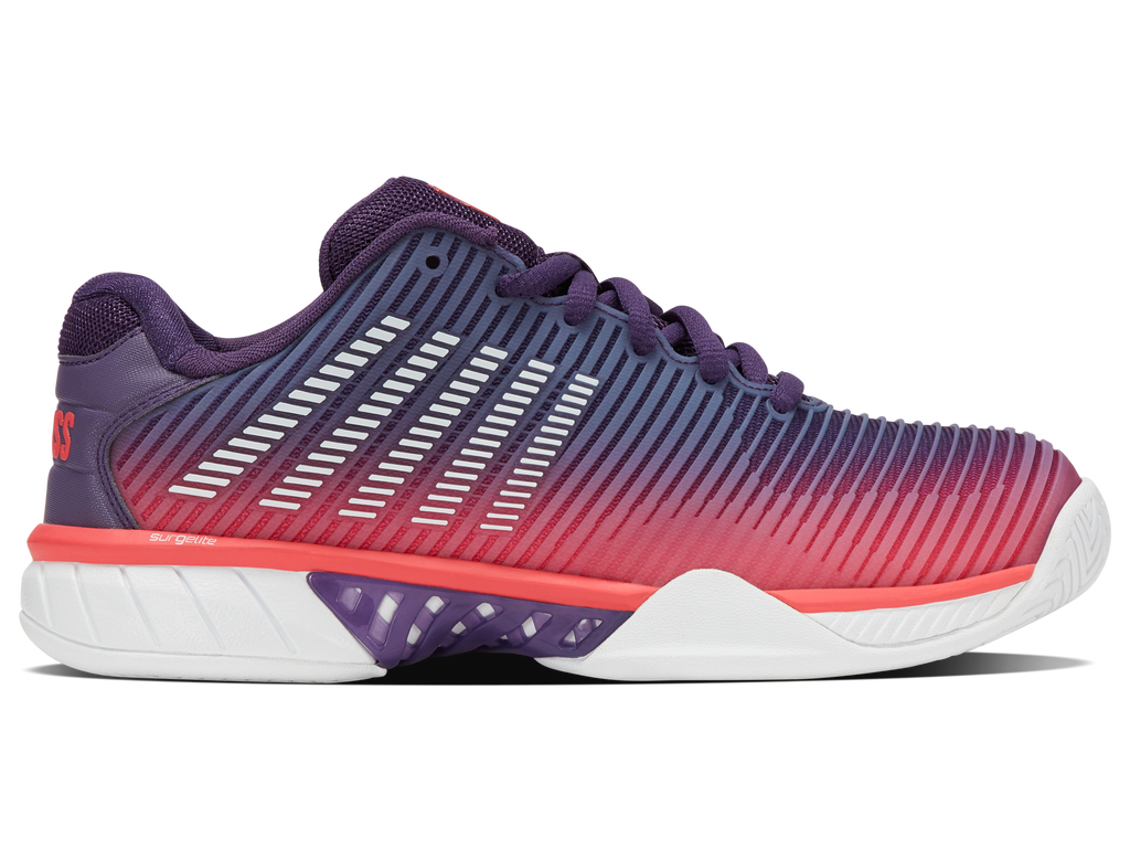 96613-593-M | HYPERCOURT EXPRESS 2 | PURPLE PLUMERIA/WHITE/HOT CORAL