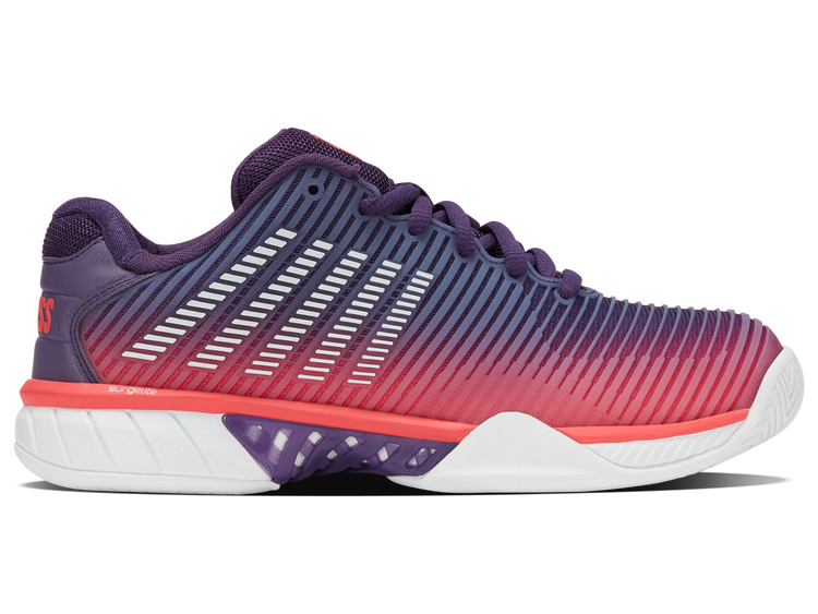 96613-593-M | HYPERCOURT EXPRESS 2 | PURPLE PLUMERIA/WHITE/HOT CORAL