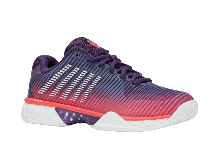 96613-593-M | HYPERCOURT EXPRESS 2 | PURPLE PLUMERIA/WHITE/HOT CORAL