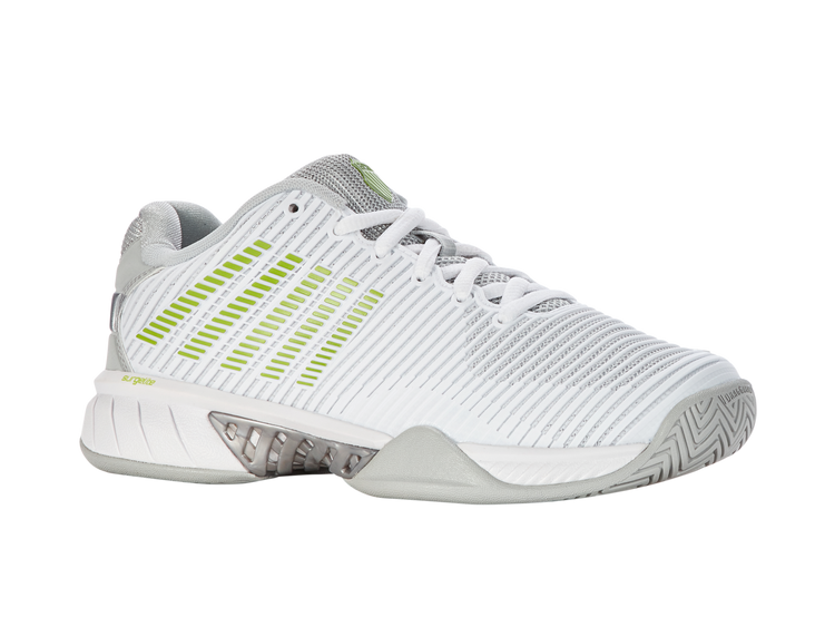 96613-956-M | HYPERCOURT EXPRESS 2 | WHITE/GRAY VIOLET/LIME GREEN