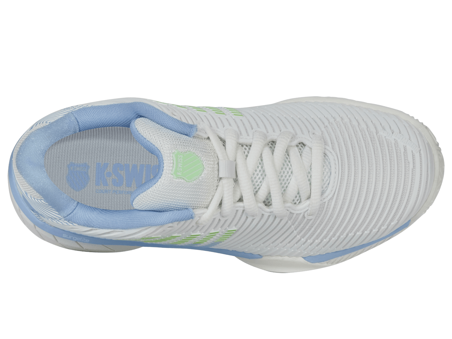 96614 - 126 - M | HYPERCOURT EXPRESS 2 CLAY | LUCENT WHITE/DUTCH CANAL/PARADISE GREEN - K - Swiss US - FOOTWEAR