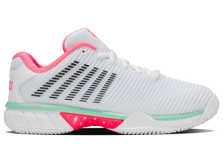 96614-178-M | HYPERCOURT EXPRESS 2 CLAY | WHITE/NEON PASTEL PINK/BLACK