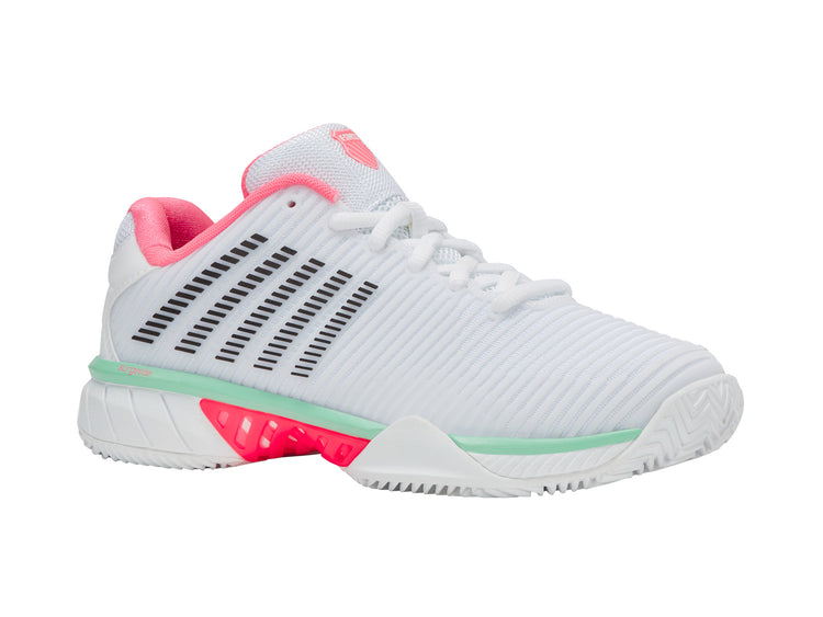 96614-178-M | HYPERCOURT EXPRESS 2 CLAY | WHITE/NEON PASTEL PINK/BLACK