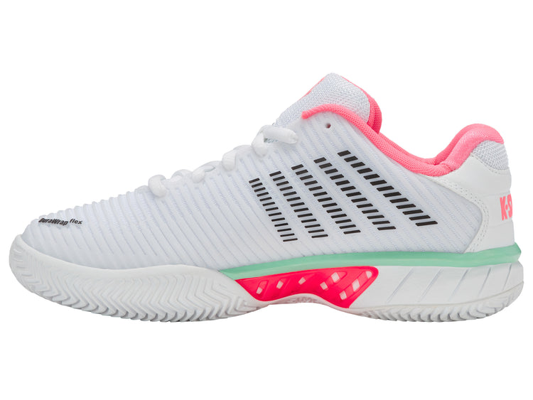 96614-178-M | HYPERCOURT EXPRESS 2 CLAY | WHITE/NEON PASTEL PINK/BLACK
