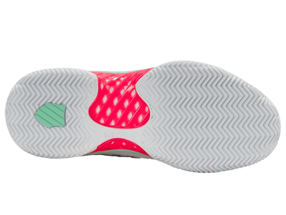 96614 - 178 - M | HYPERCOURT EXPRESS 2 CLAY | WHITE/NEON PASTEL PINK/BLACK - K - Swiss US - FOOTWEAR