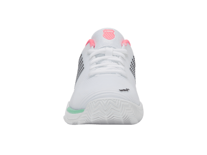 96614 - 178 - M | HYPERCOURT EXPRESS 2 CLAY | WHITE/NEON PASTEL PINK/BLACK - K - Swiss US - FOOTWEAR
