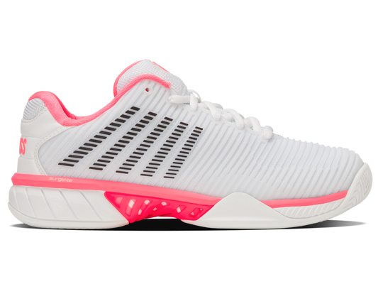 96807-178-W | HYPERCOURT EXPRESS 2-WIDE | WHITE/NEON PASTEL PINK/BLACK
