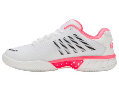 96807-178-W | HYPERCOURT EXPRESS 2-WIDE | WHITE/NEON PASTEL PINK/BLACK