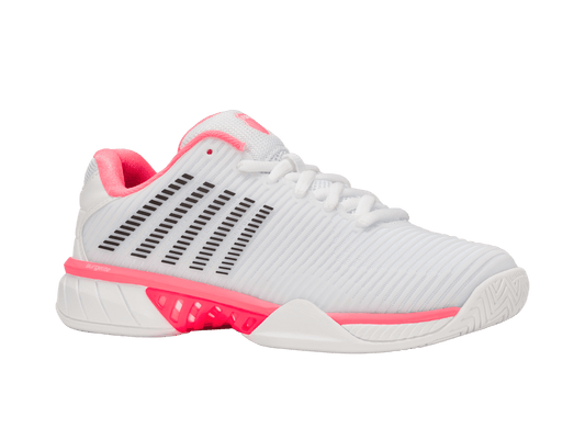 96807 - 178 - W | HYPERCOURT EXPRESS 2 - WIDE | WHITE/NEON PASTEL PINK/BLACK - K - Swiss US - FOOTWEAR
