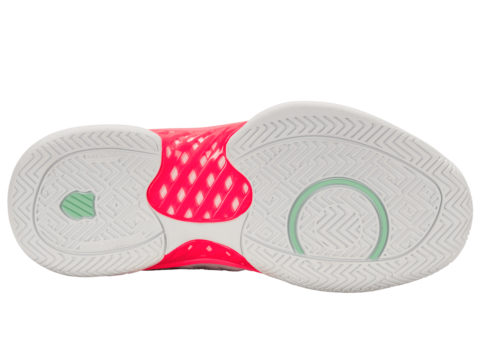 96807 - 178 - W | HYPERCOURT EXPRESS 2 - WIDE | WHITE/NEON PASTEL PINK/BLACK - K - Swiss US - FOOTWEAR