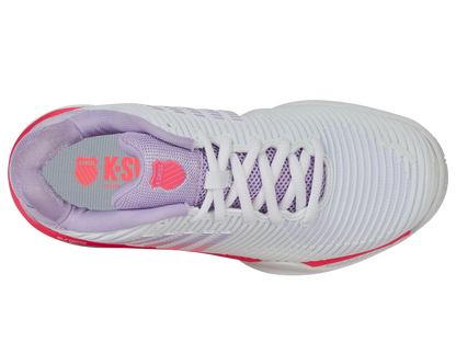 96807-182-W | HYPERCOURT EXPRESS 2-WIDE | WHITE/ORCHID PETAL/NEON BLAZE