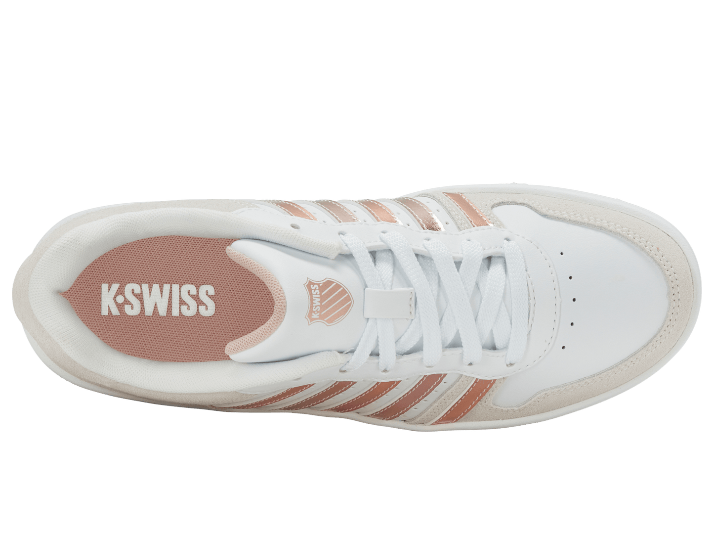 96931 - 158 - M | COURT PALISADES | WHITE/CRYSTAL GREY/ROSE DUST - K - Swiss US - FOOTWEAR