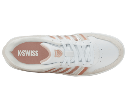 96931 - 158 - M | COURT PALISADES | WHITE/CRYSTAL GREY/ROSE DUST - K - Swiss US - FOOTWEAR