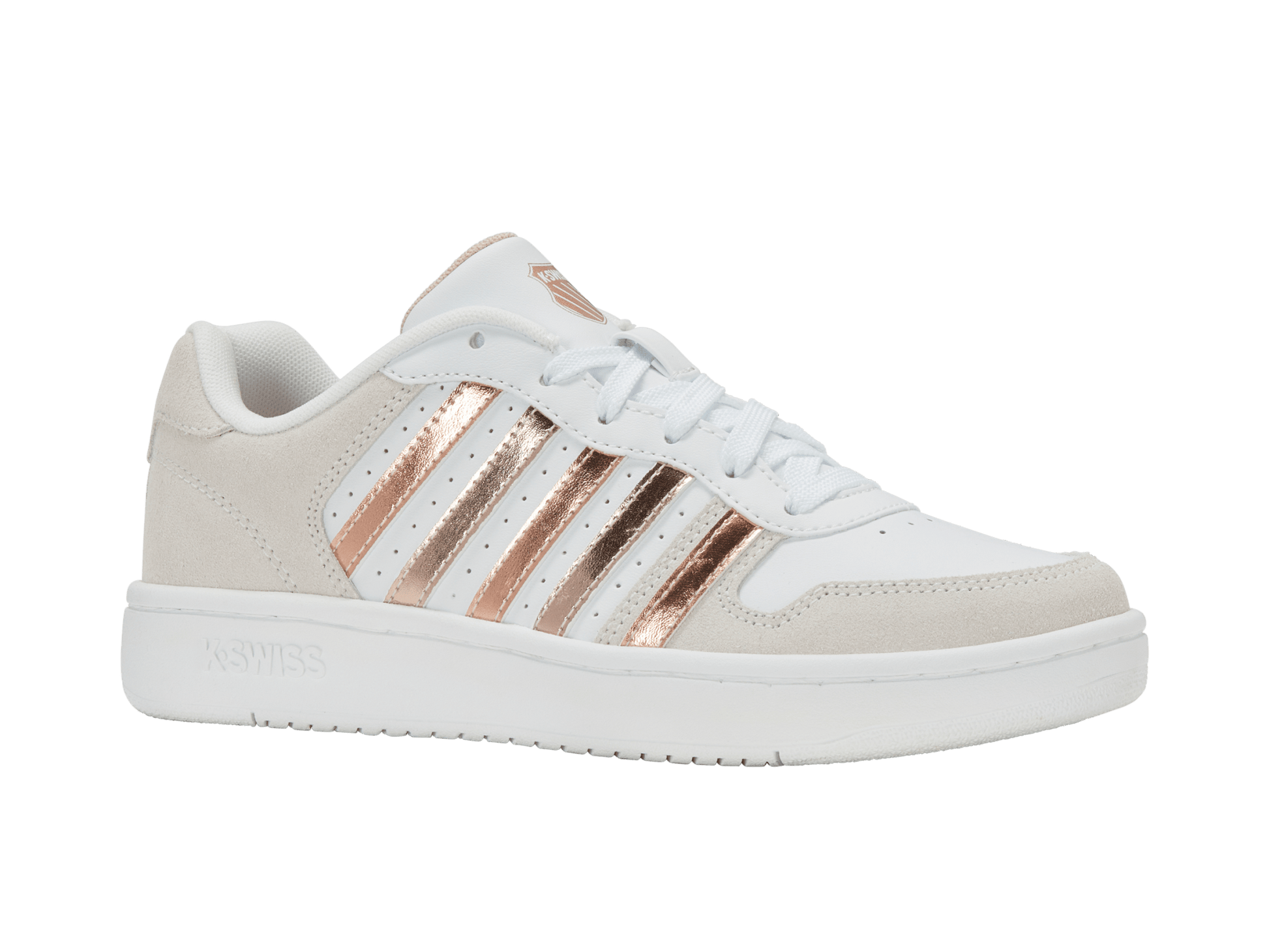 96931 - 158 - M | COURT PALISADES | WHITE/CRYSTAL GREY/ROSE DUST - K - Swiss US - FOOTWEAR