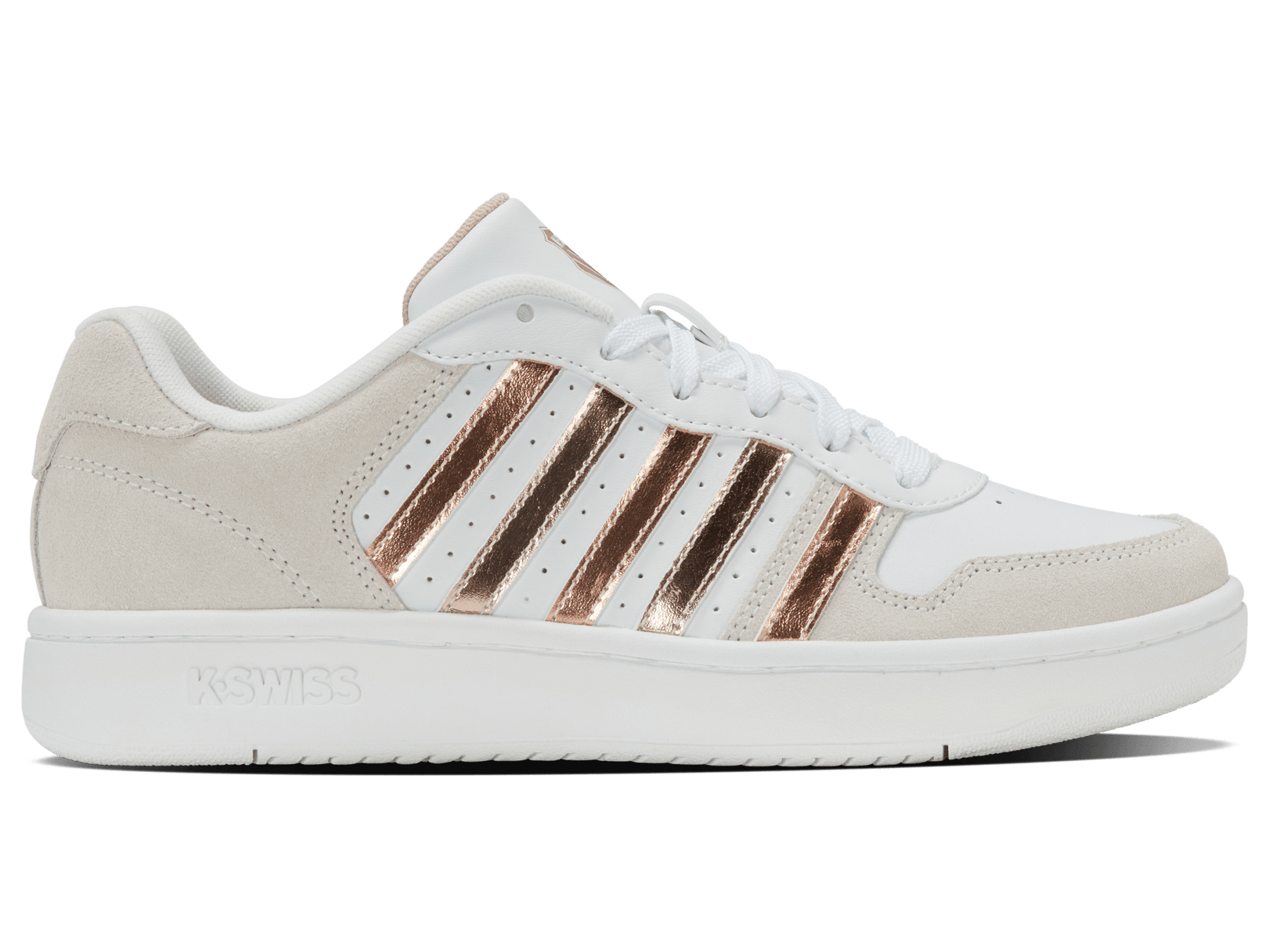 96931 - 158 - M | COURT PALISADES | WHITE/CRYSTAL GREY/ROSE DUST - K - Swiss US - FOOTWEAR