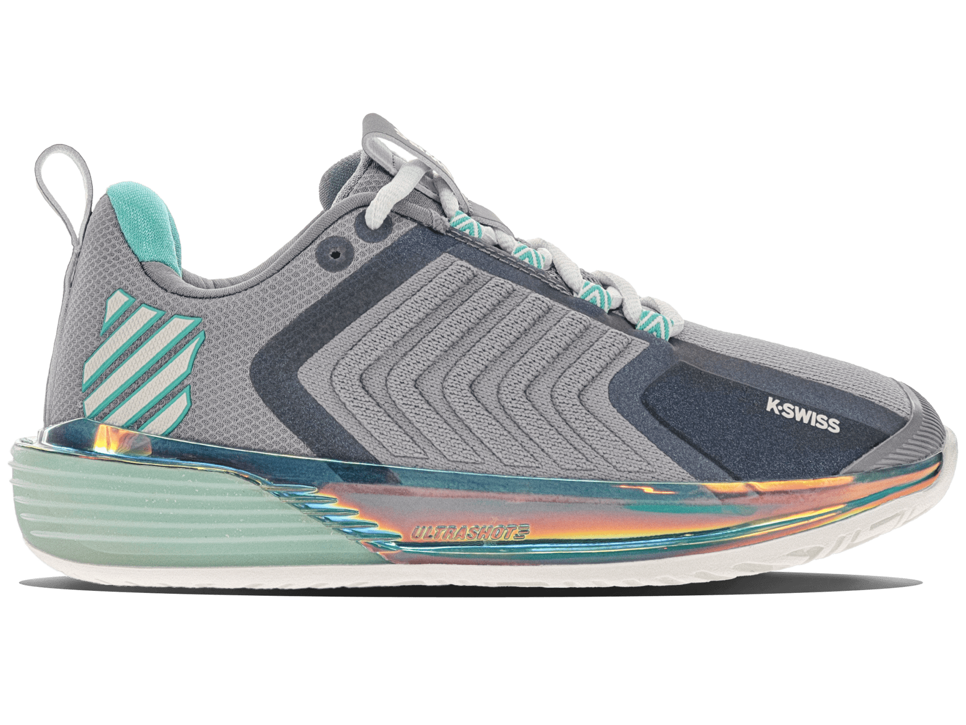 96988 - 092 - M | ULTRASHOT 3 | ALLOY/BRILLIANT WHITE/ TURQUOISE - K - Swiss US - FOOTWEAR