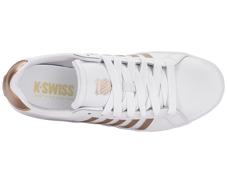 K swiss white and gold on sale