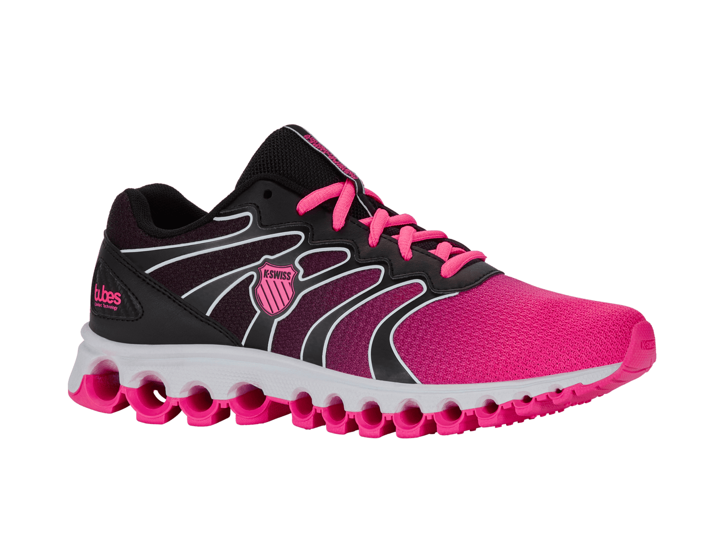97112 - 088 - W | TUBES 200 | BLACK/NEON PINK WHITE - K - Swiss US - FOOTWEAR
