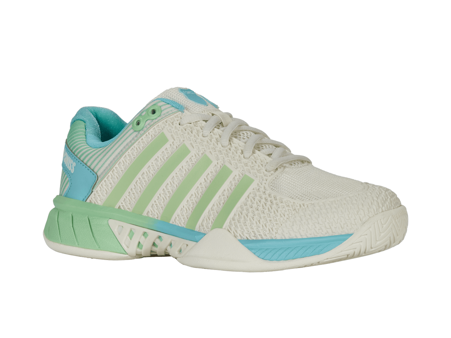 97292 - 258 - W | EXPRESS LIGHT PICKLEBALL - WIDE | EGRET/PATINA GREEN - K - Swiss US - FOOTWEAR