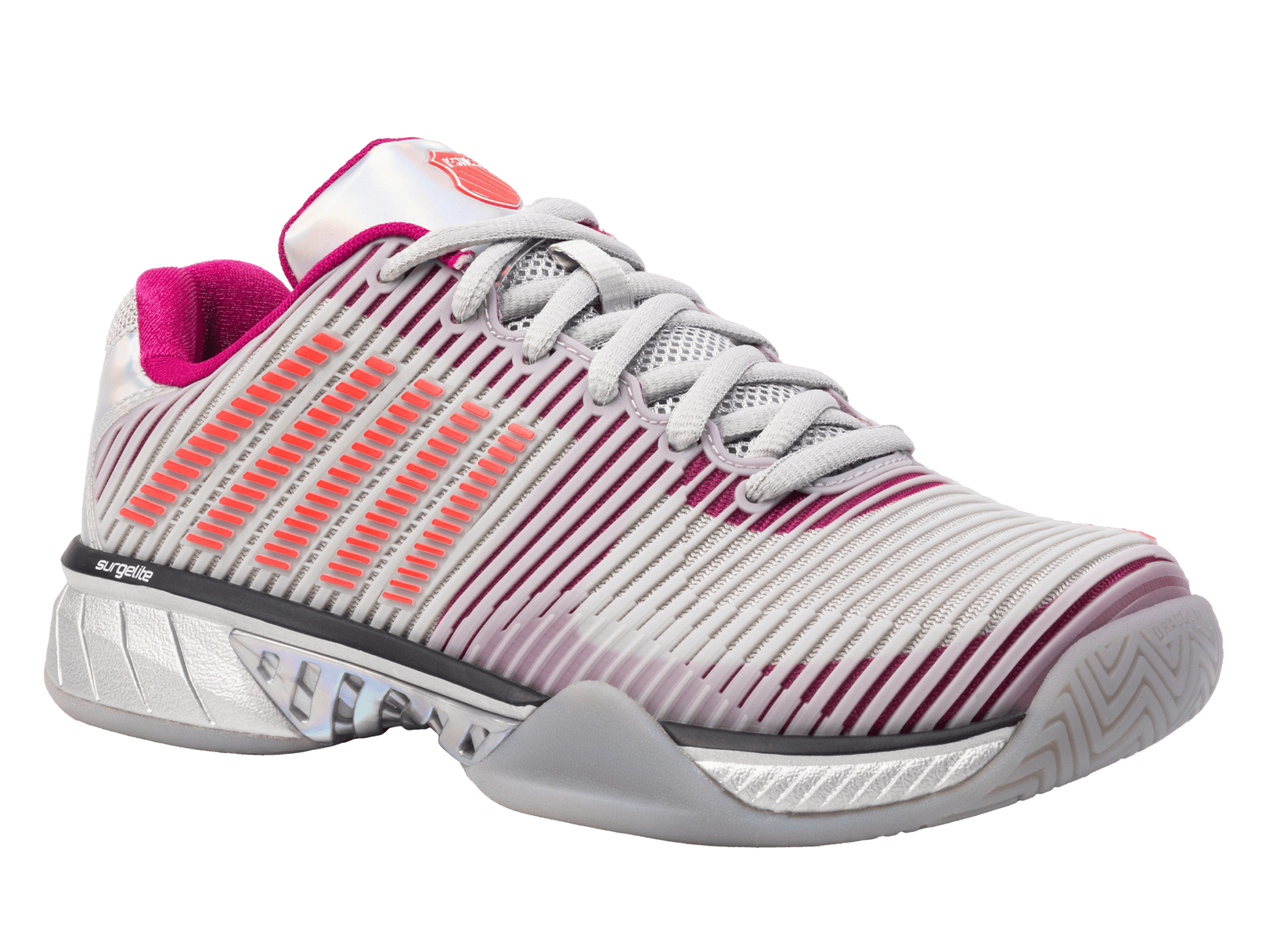 97382 - 093 - M | HYPERCOURT EXPRESS 2 LUCKY IN LOVE | SILVER/HARBOUR MIST/DRAGON FRUIT - K - Swiss US - FOOTWEAR