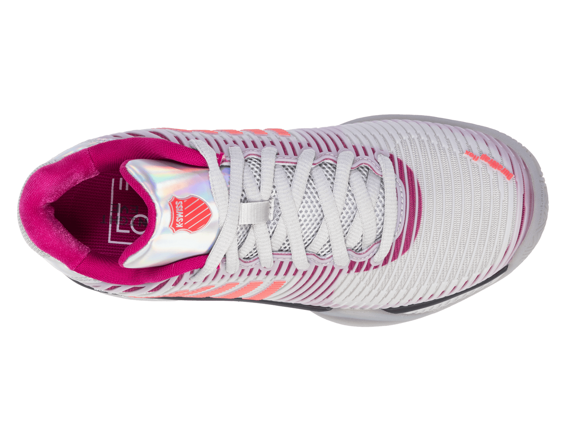 97382 - 093 - M | HYPERCOURT EXPRESS 2 LUCKY IN LOVE | SILVER/HARBOUR MIST/DRAGON FRUIT - K - Swiss US - FOOTWEAR