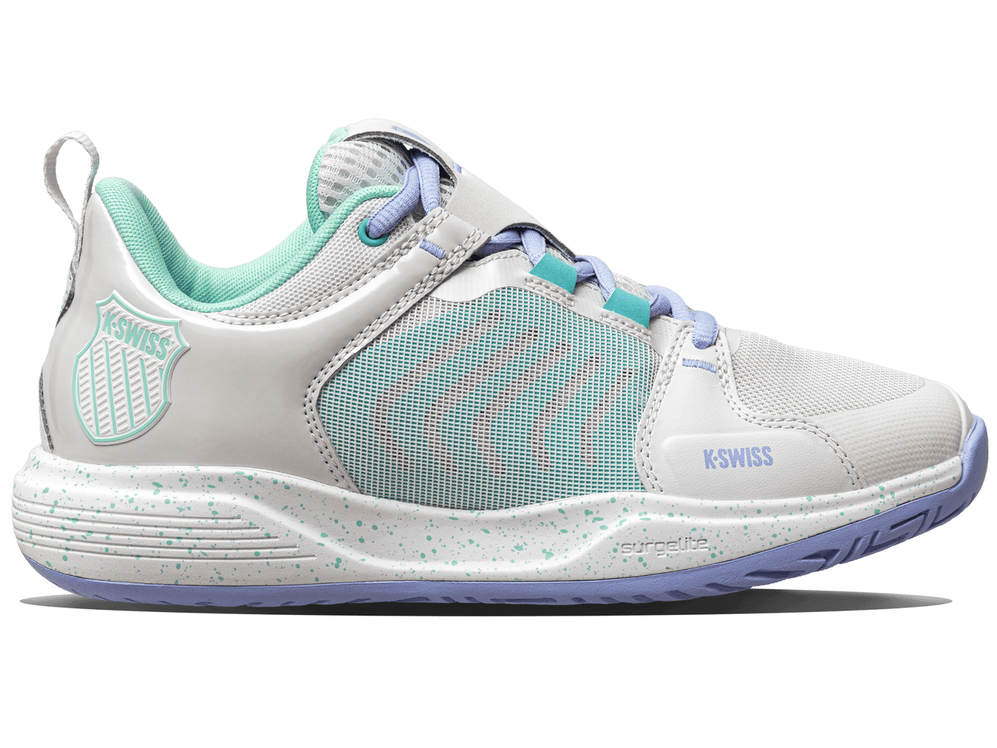 97395 - 095 - M | ULTRASHOT TEAM | NIMBUS CLOUD/NEON PURPLE/NEON TEAL - K - Swiss US - FOOTWEAR