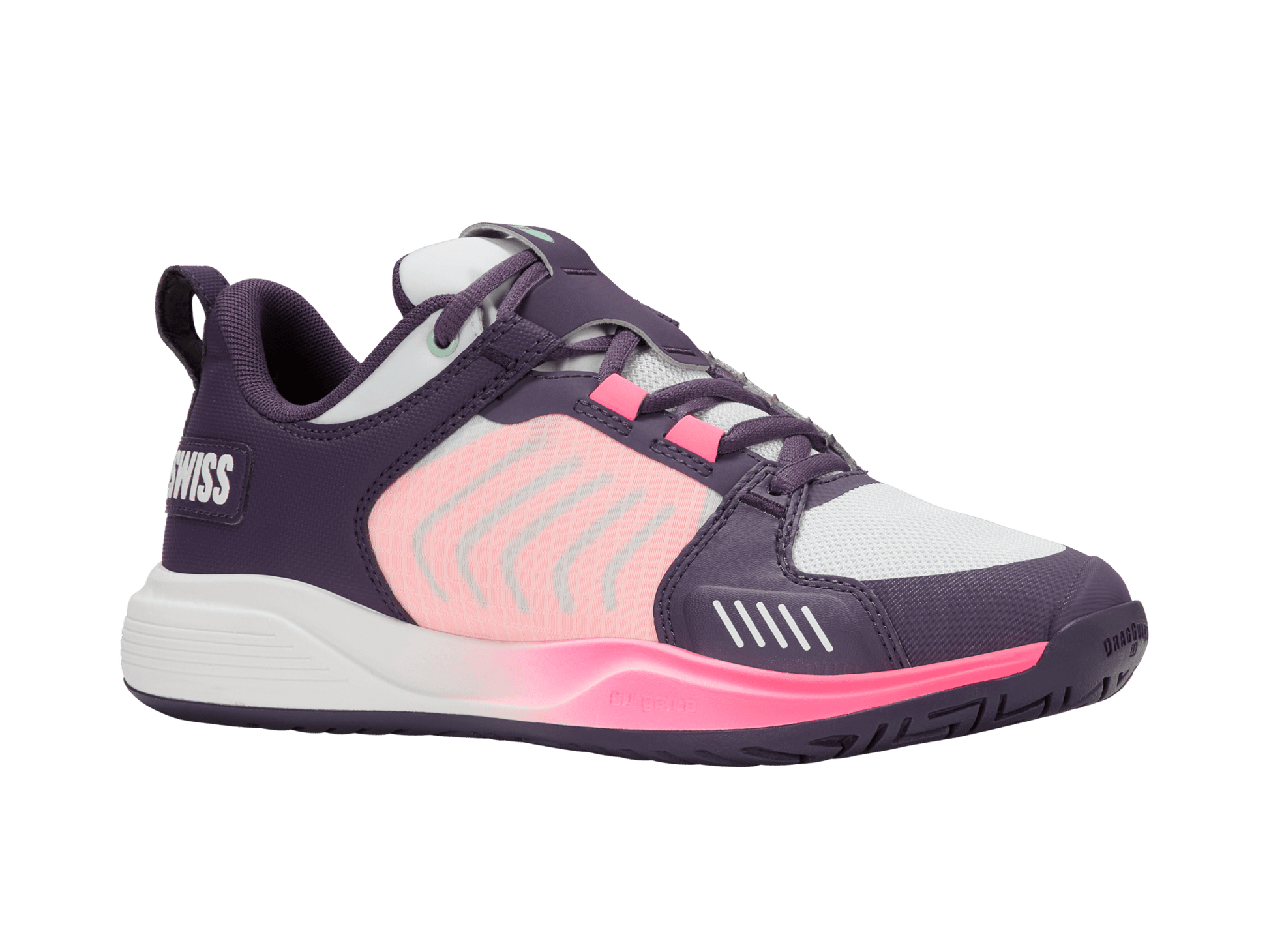 97395 - 593 - M | ULTRASHOT TEAM | PURPLE PLUMERIA/WHITE/NEON PASTEL PINK - K - Swiss US - FOOTWEAR