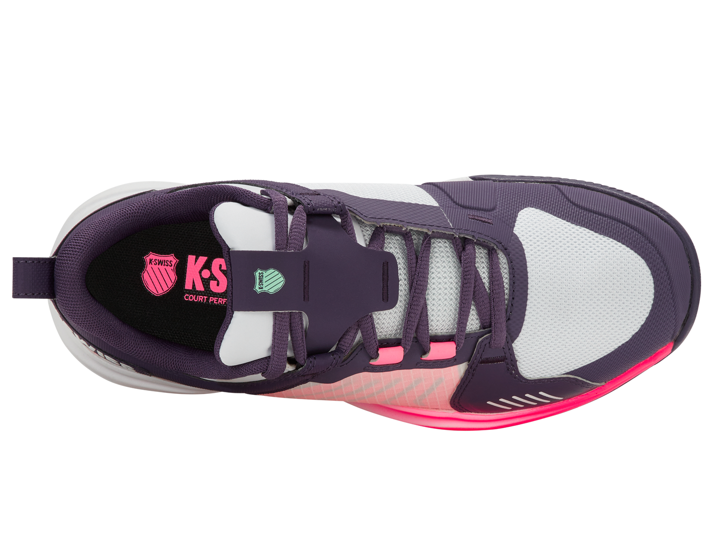 97395-593-M | ULTRASHOT TEAM | PURPLE PLUMERIA/WHITE/NEON PASTEL PINK