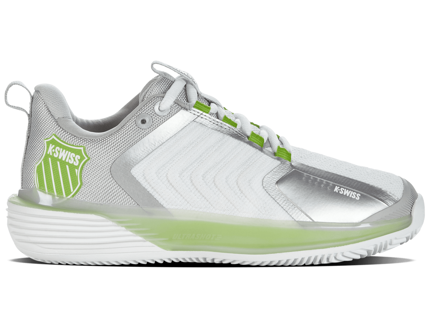 98415 - 956 - M | ULTRASHOT 3 HB | WHITE/GRAY VIOLET/LIME GREEN - K - Swiss US - FOOTWEAR