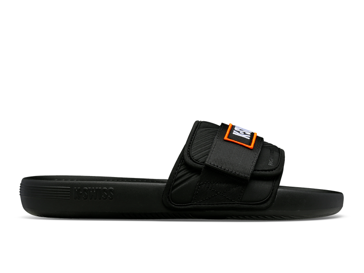 98716-073-M | STRAP SANDAL X MCLAREN | BLACK/PAPAYA