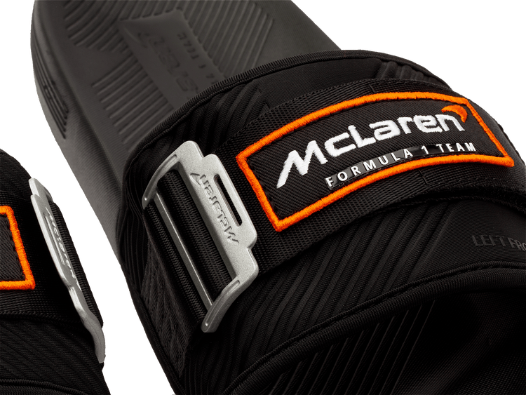 98716-073-M | STRAP SANDAL X MCLAREN F1 TEAM | BLACK/PAPAYA