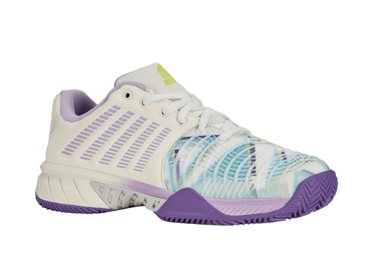 98900 - 182 - M | EXPRESS LIGHT 3 PADEL | SNOW WHITE/PURPLE HEART/EVENING PRIMROSE - K - Swiss US - FOOTWEAR