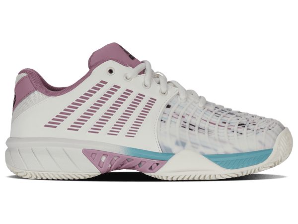 98900 - 966 - M | EXPRESS LIGHT 3 PADEL | SNOW WHITE/LILAS/PASTEL TURQUOISE - K - Swiss US - FOOTWEAR