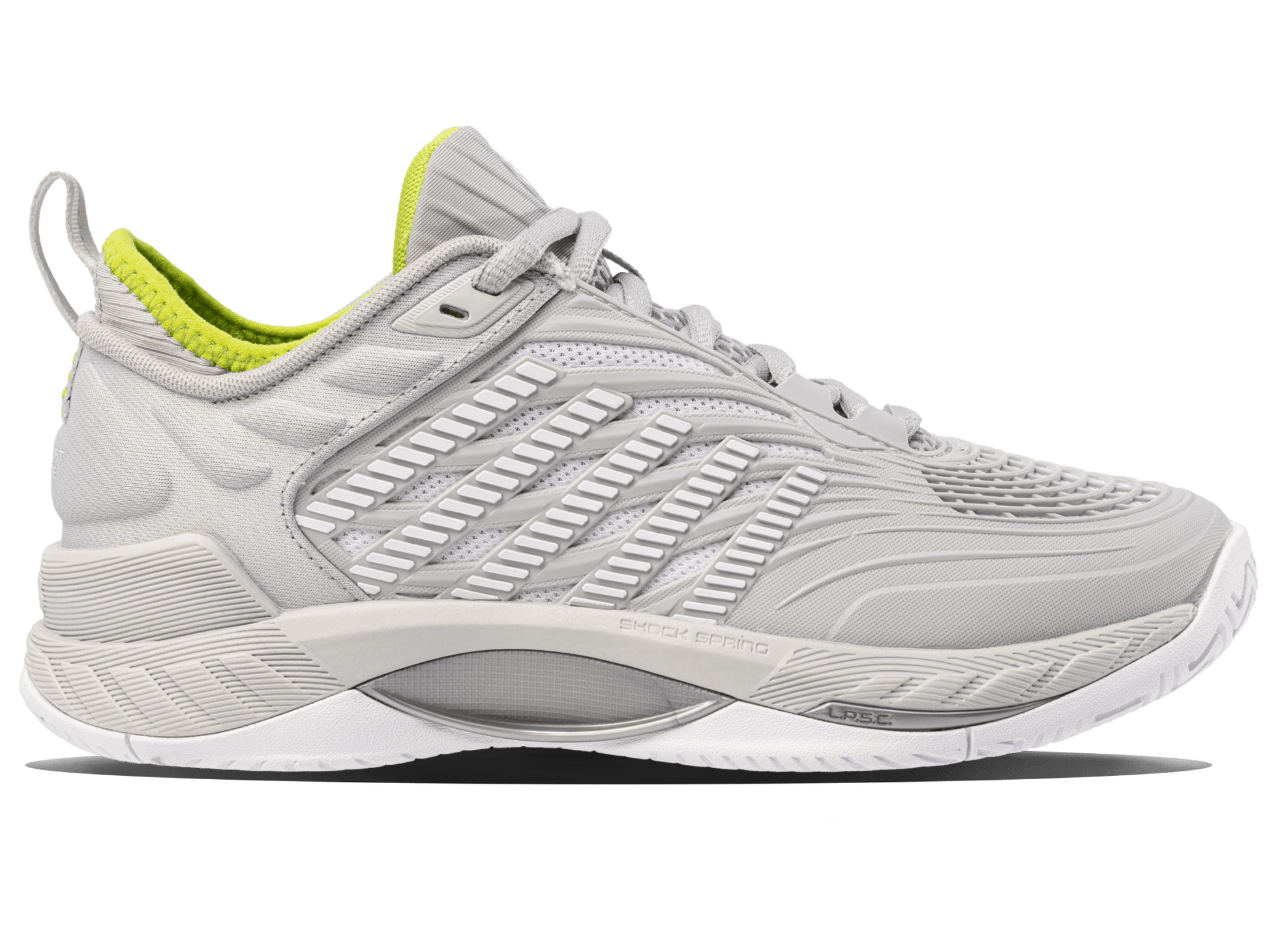 99071 - 034 - M | HYPERCOURT SUPREME 2 | GRAY VIOLET/WHITE/LIME GREEN - K - Swiss US - FOOTWEAR