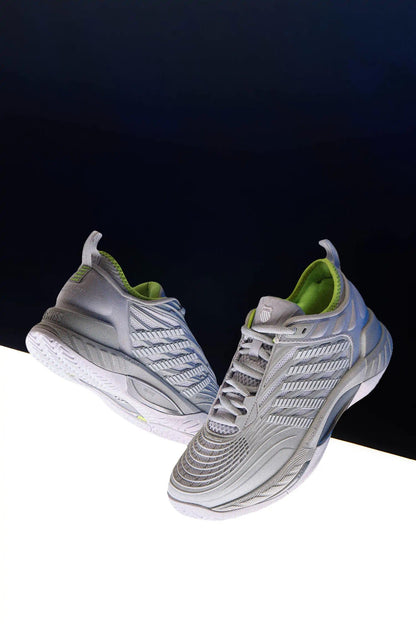 99071-034-M | HYPERCOURT SUPREME 2 | GRAY VIOLET/WHITE/LIME GREEN