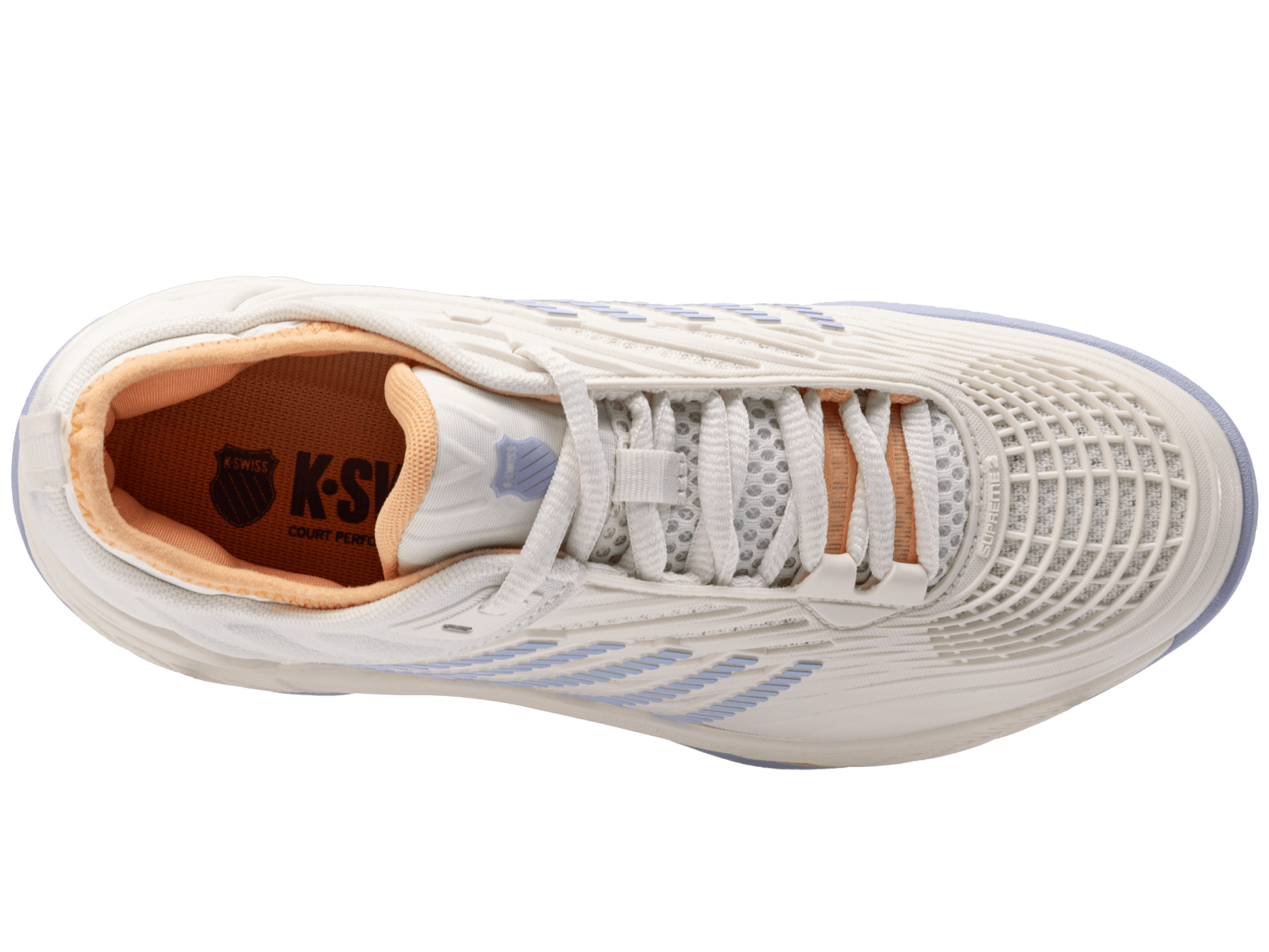 99071 - 131 - M | HYPERCOURT SUPREME 2 | STAR WHITE/HEATHER/PEACH FUZZ - K - Swiss US - FOOTWEAR