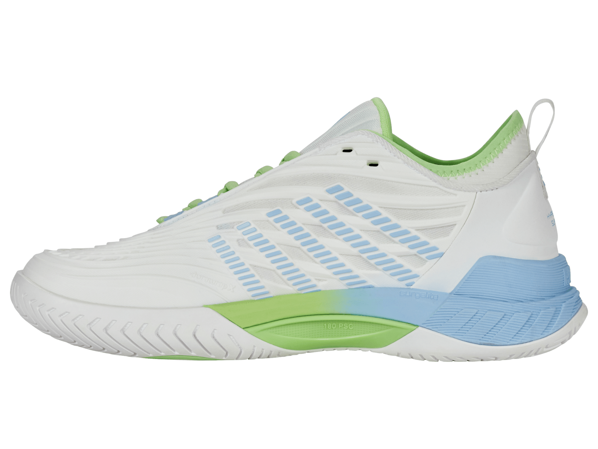 99071 - 134 - M | HYPERCOURT SUPREME 2 | LUCENT WHITE/DUTCH CANAL/PARADISE GREEN - K - Swiss US - FOOTWEAR