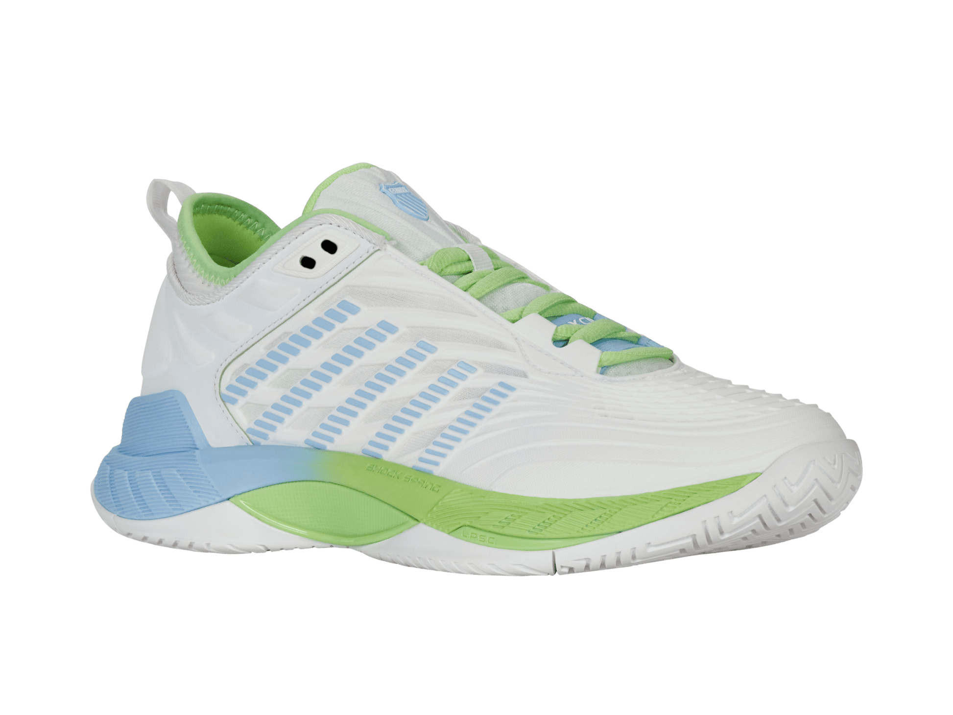 99071 - 134 - M | HYPERCOURT SUPREME 2 | LUCENT WHITE/DUTCH CANAL/PARADISE GREEN - K - Swiss US - FOOTWEAR