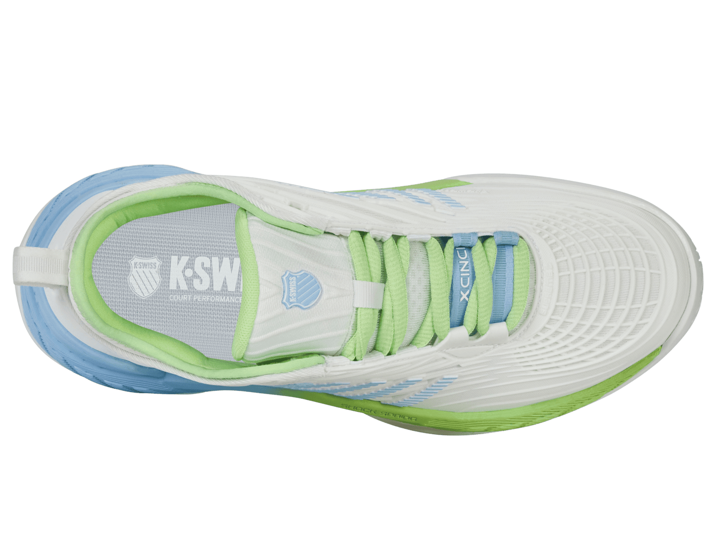 99071 - 134 - M | HYPERCOURT SUPREME 2 | LUCENT WHITE/DUTCH CANAL/PARADISE GREEN - K - Swiss US - FOOTWEAR