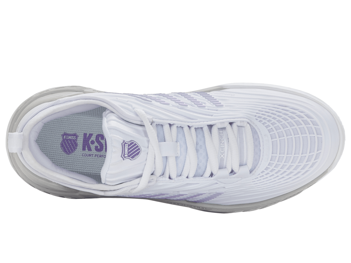 99071 - 160 - M | HYPERCOURT SUPREME 2 | WHITE/LUNAR ROCK/PURPLE HAZE - K - Swiss US - FOOTWEAR