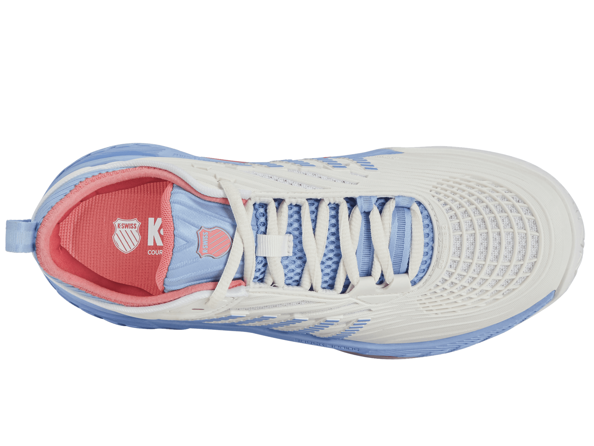 99071 - 178 - M | HYPERCOURT SUPREME 2 | BRIGHT WHITE/OPEN AIR/STRAWBERRY ICE - K - Swiss US - FOOTWEAR