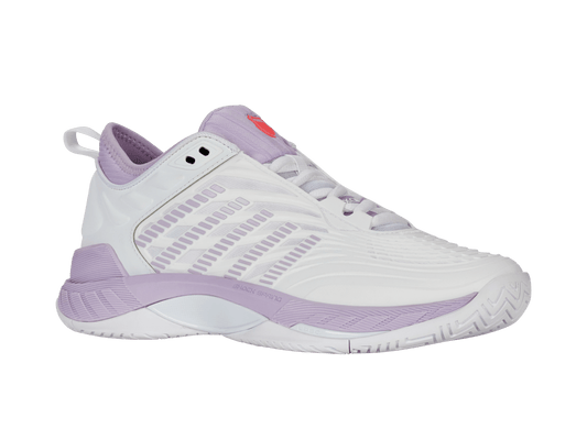 99071 - 182 - M | HYPERCOURT SUPREME 2 | WHITE/ORCHID PETAL/NEON BLAZE - K - Swiss US - FOOTWEAR