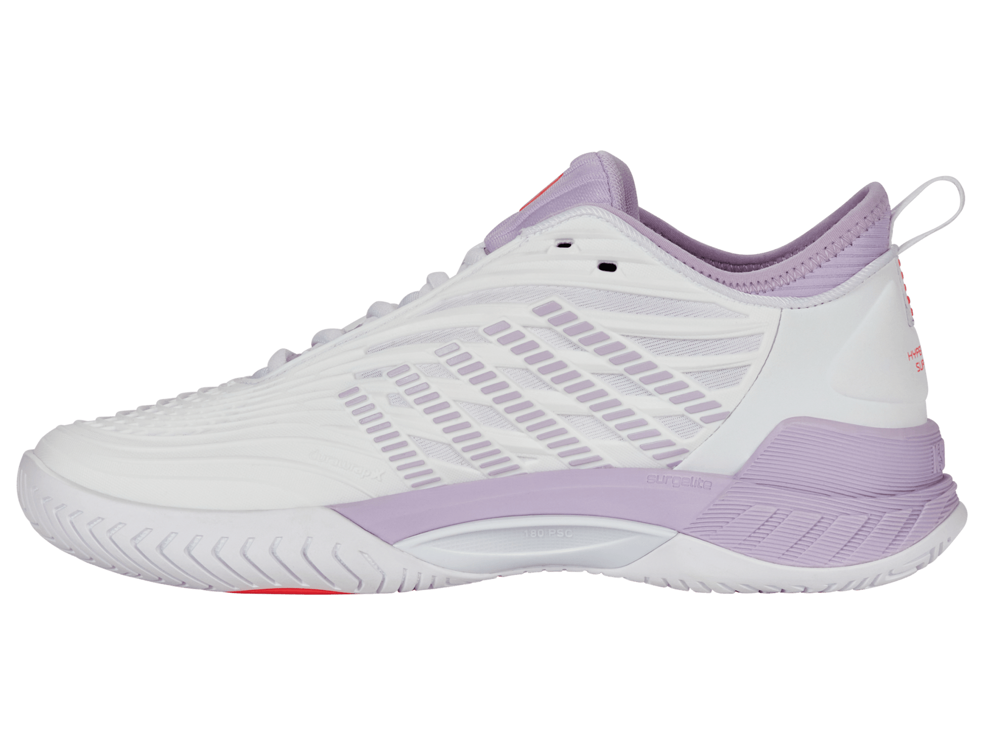 99071 - 182 - M | HYPERCOURT SUPREME 2 | WHITE/ORCHID PETAL/NEON BLAZE - K - Swiss US - FOOTWEAR